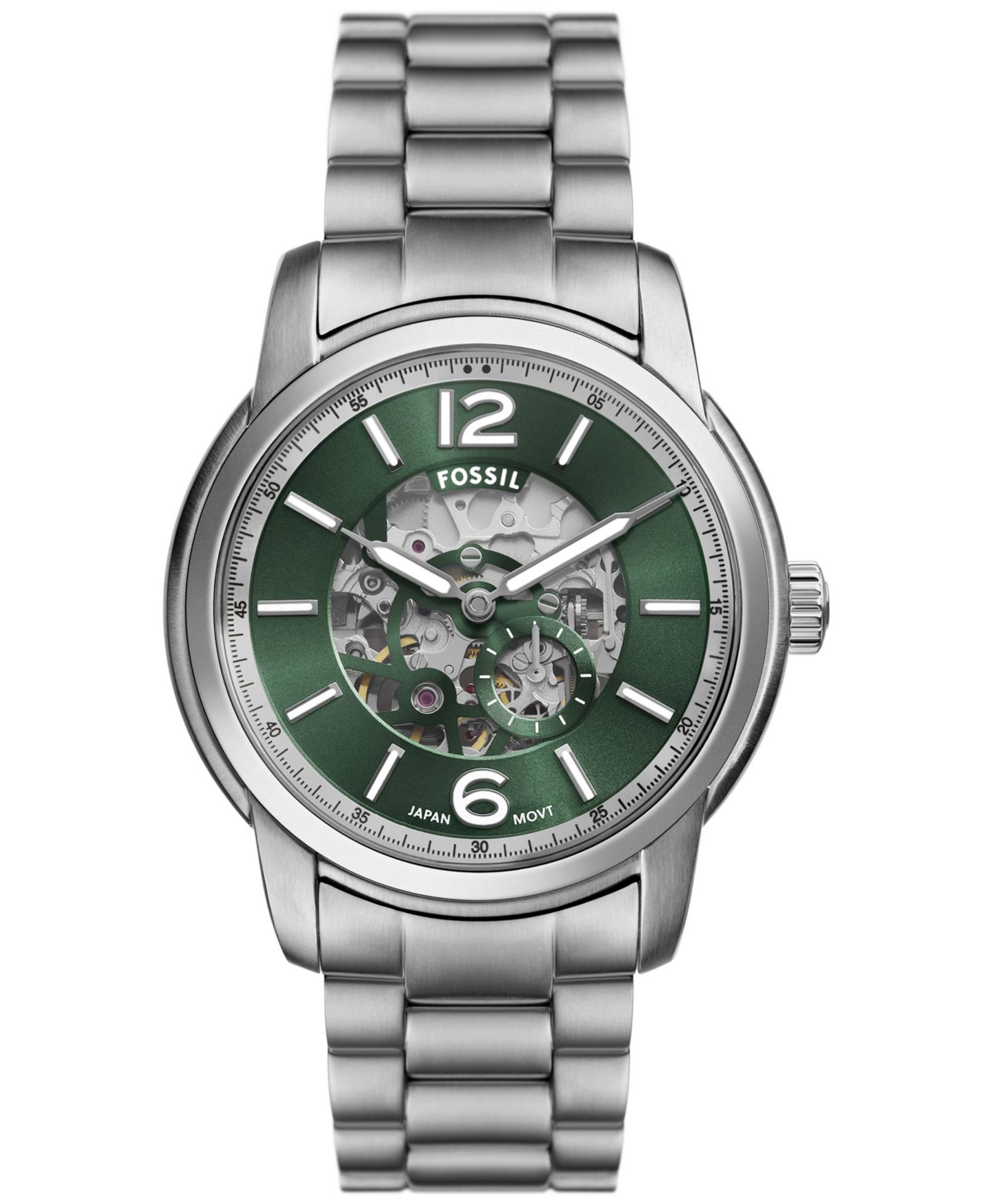 Fossil Men's Heritage Automatic Stainless Steel Watch 43mm