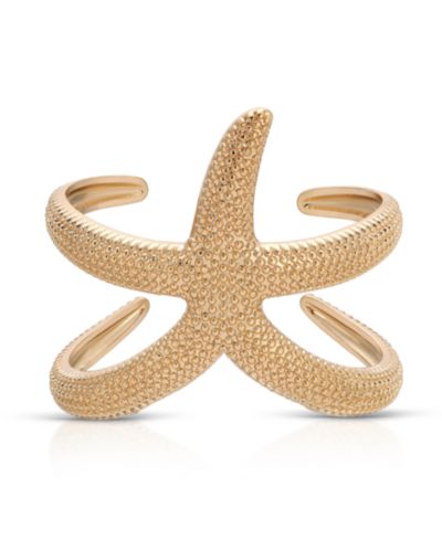 ETTIKA 18k Gold Plated Starfish Arm Cuff Bracelet