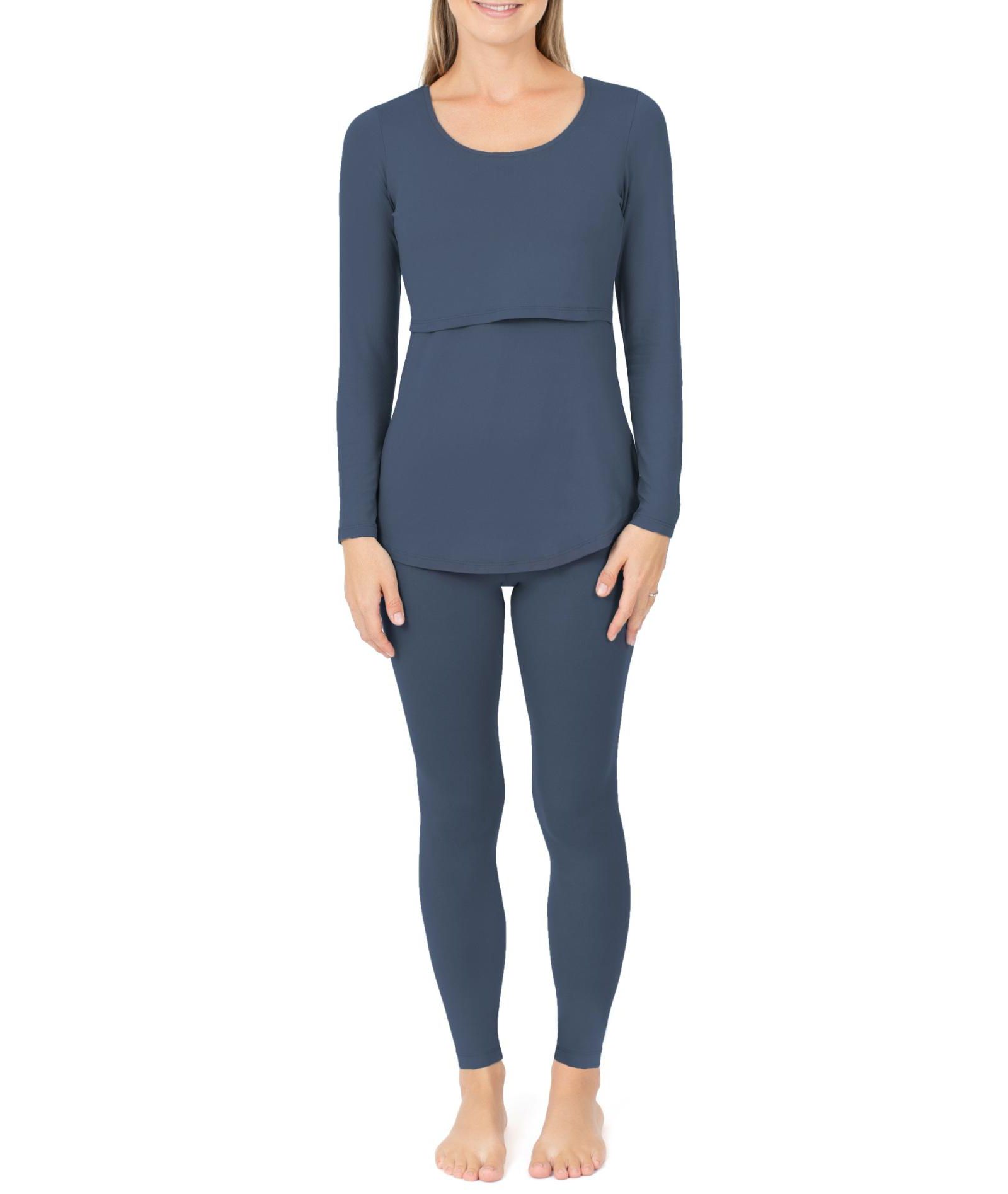 Kindred Bravely Plus Size Jane Long Sleeve Nursing Pajama Set
