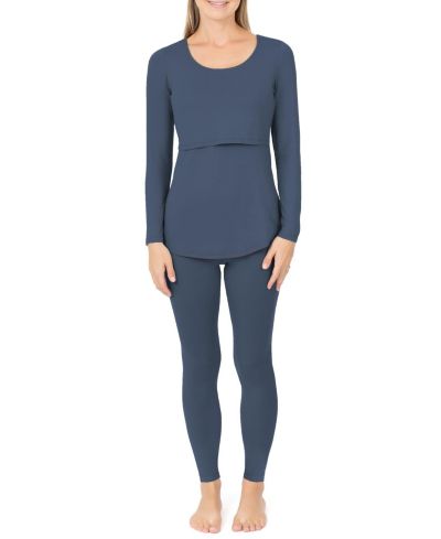 Kindred Bravely Plus Size Jane Long Sleeve Nursing Pajama Set