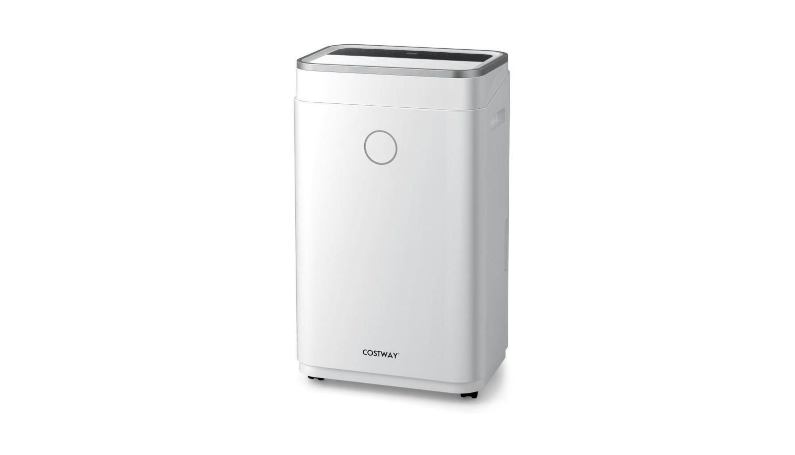 Slickblue 60-Pint Dehumidifier for Home and Basements with 3-Color Digital Display - White