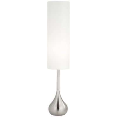 Possini Euro Design торшер в стиле Mid Century Modern, 62" Tall, сталь, тканевый абажур