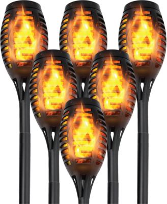 Светодиодные фонари MAGGIFT Solar Flame, 6 шт., декор для сада