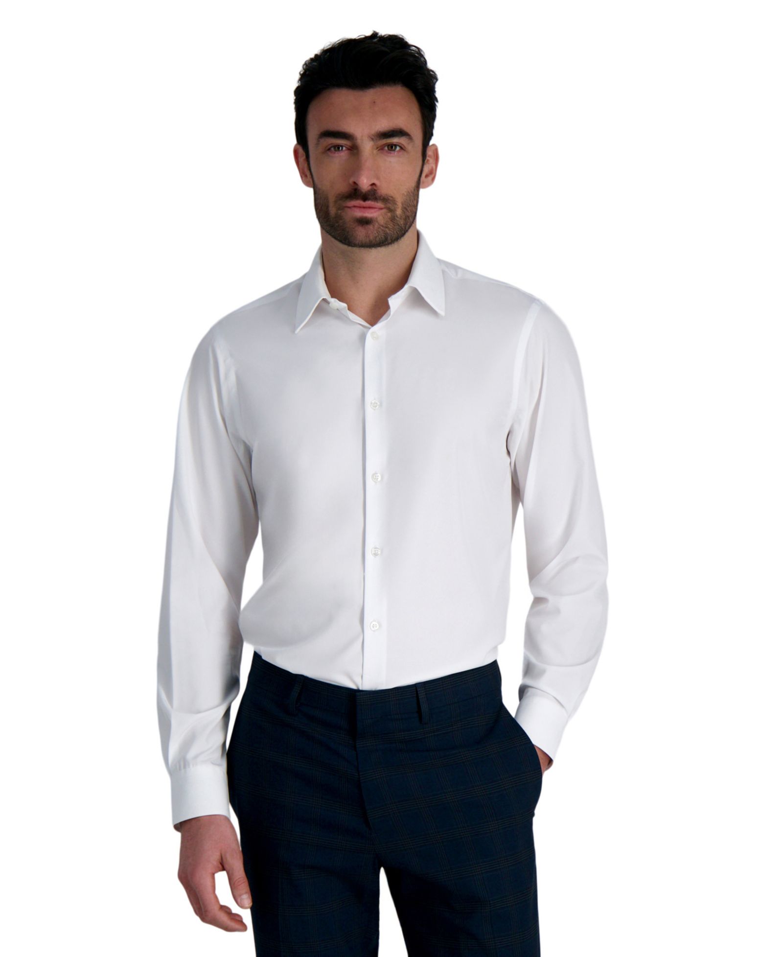 Мужская рубашка Haggar Classic-Fit Smart Wash