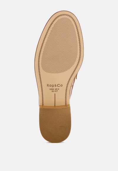 Женские кожаные лоферы Rag & Co Oglavia Studs Embellished