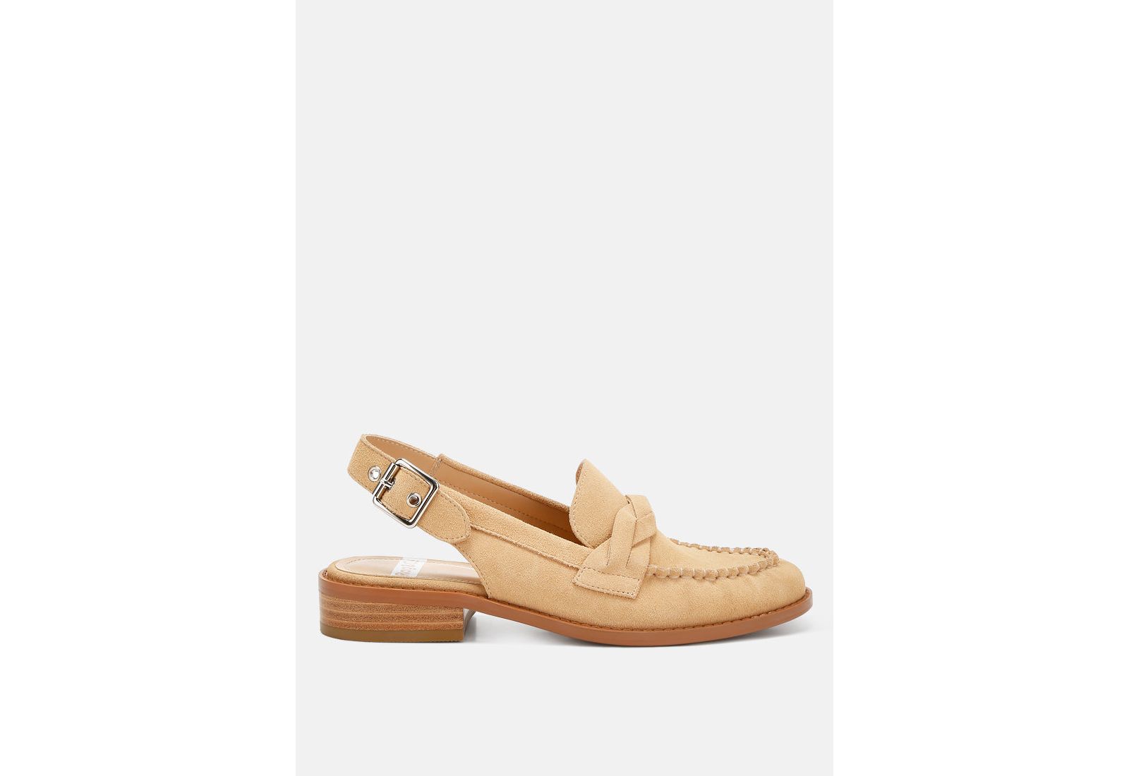 Rag and Co Womens Nemykin Woven Strap Slingback Loafers
