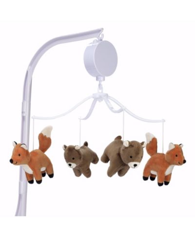 Bedtime Originals Sleepytime Musical Velour Crib Mobile