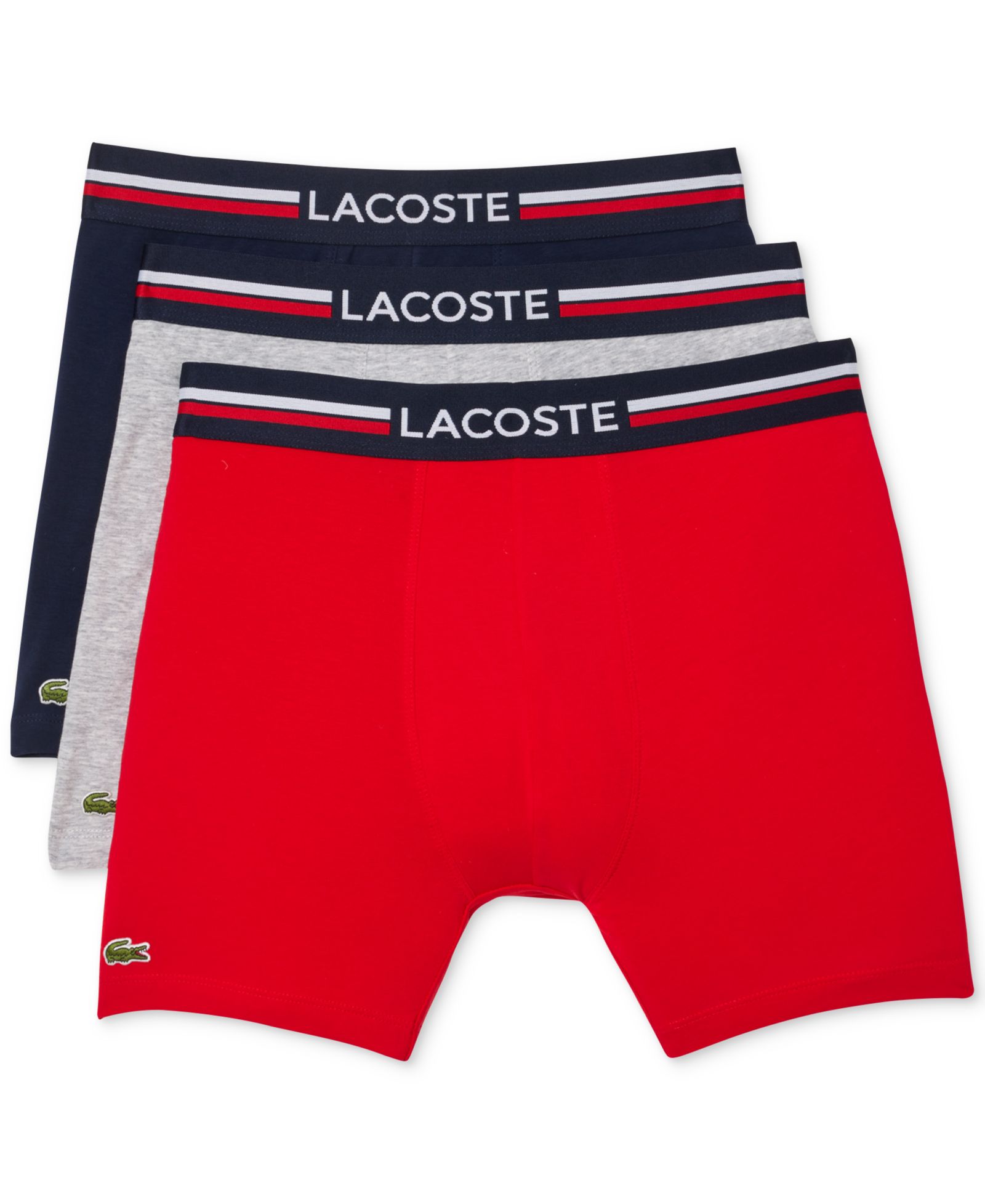 Мужской Cotton Stretch French Flag Boxer Briefs, 3-Pack
