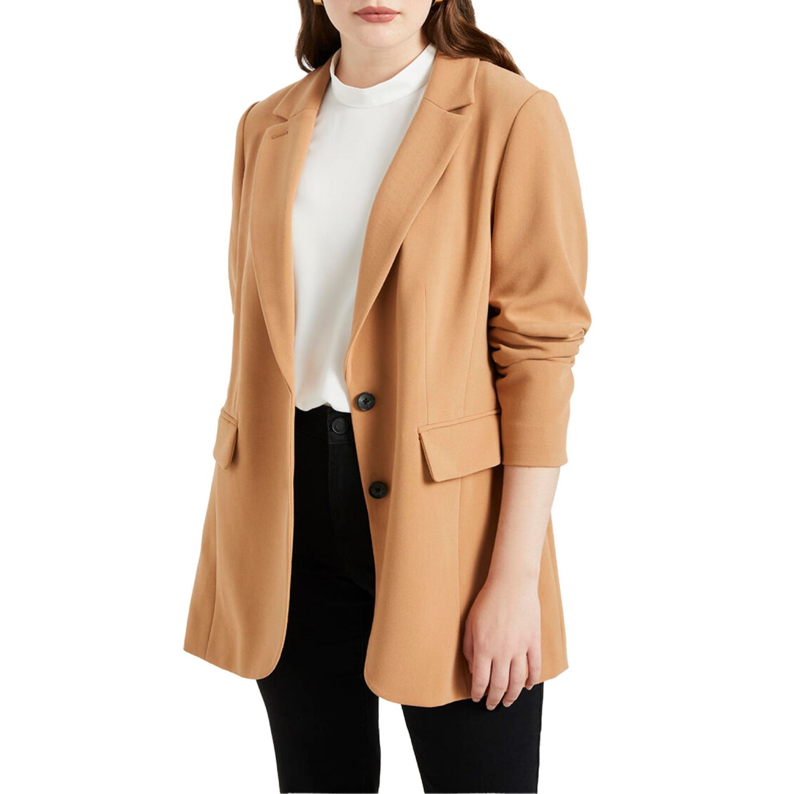 ELOQUII Women's The 365 Semi Stretch Two Button Blazer