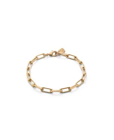 UNOde50 браслет с крупными звеньями с позолотой 18K