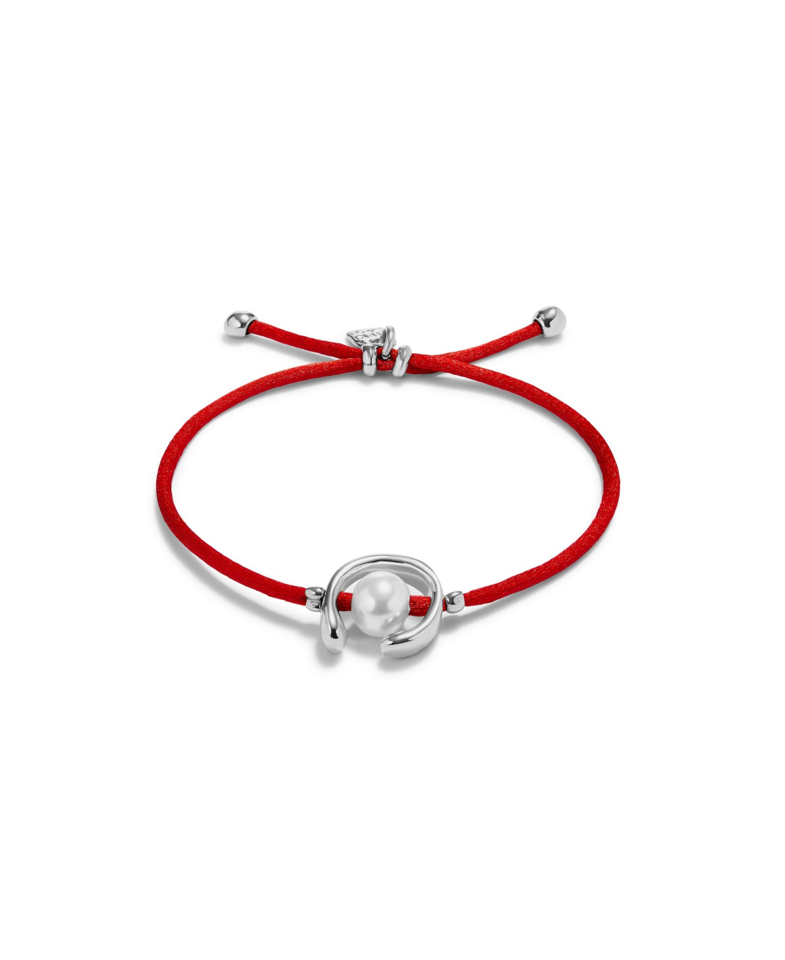 Браслет UNOde50 Red Thread Cultivated Pearl Leather