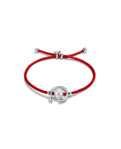 Браслет UNOde50 Red Thread Cultivated Pearl Leather