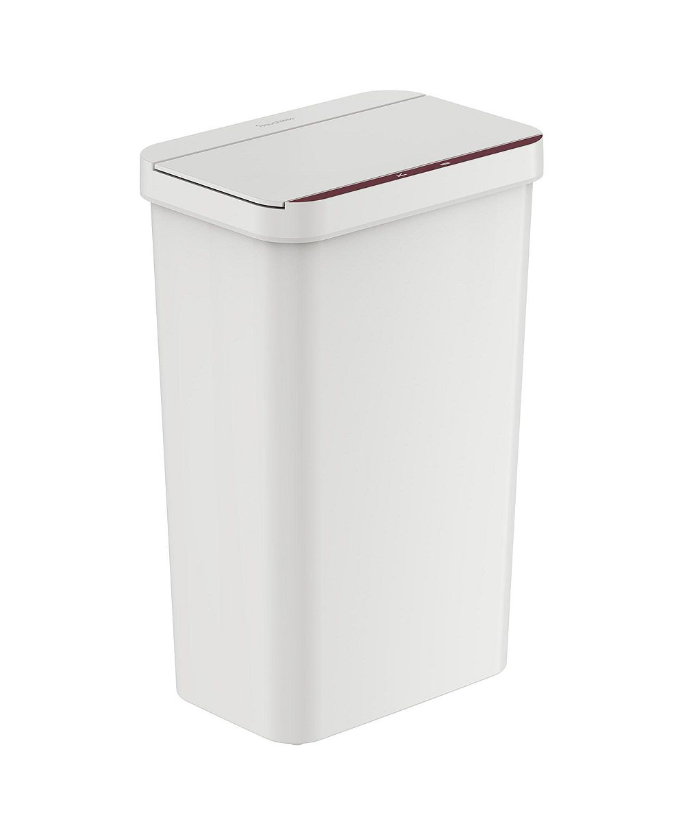 50 Liter / 13.2 Gallon Prime White Plastic Sensor Kitchen Trash Can