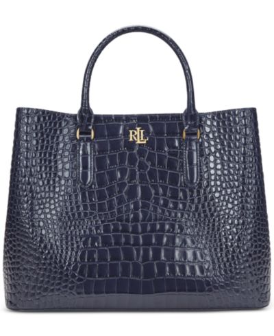 Lauren Ralph Lauren сумка Marcy большая с тиснением
