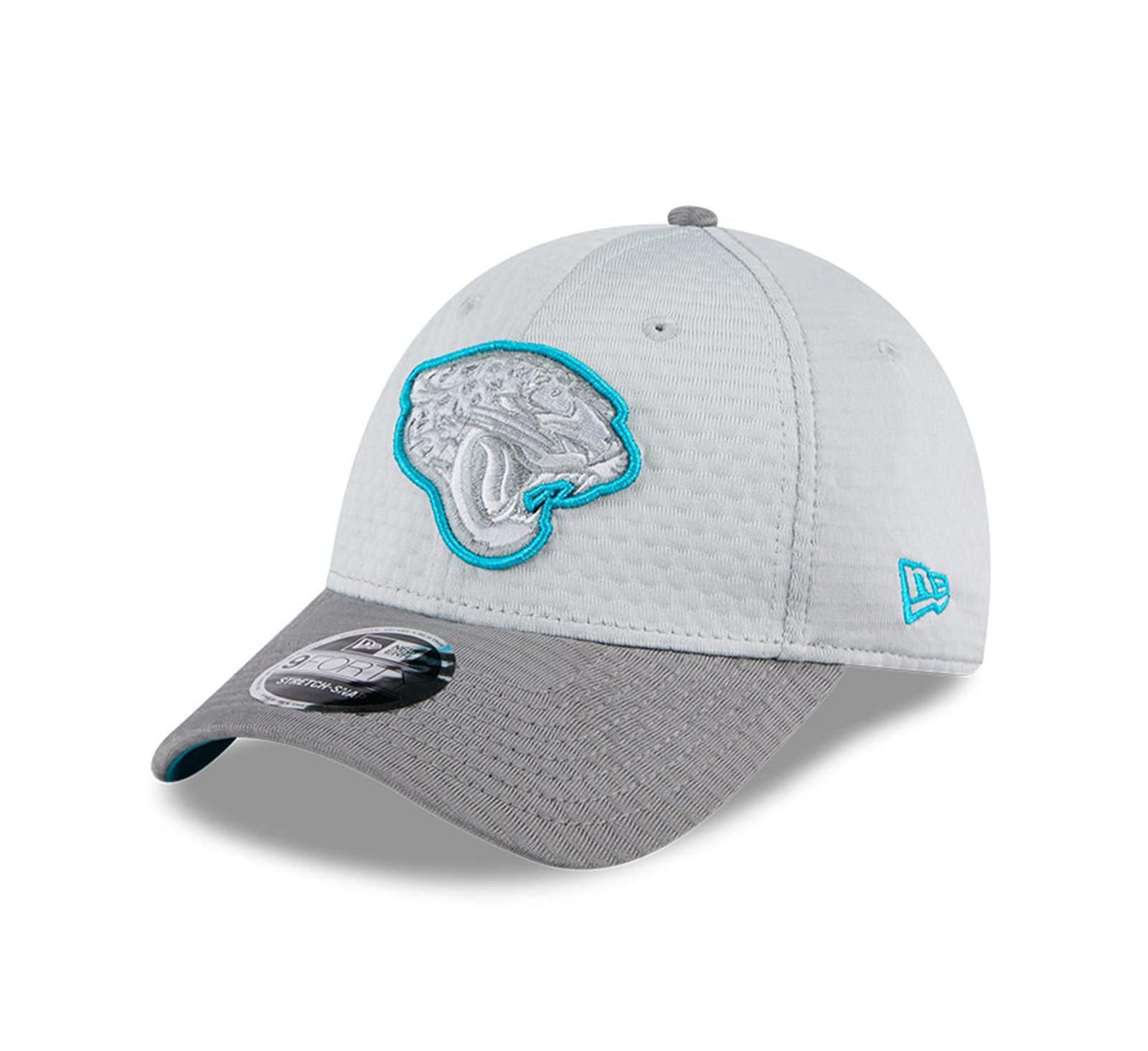 New Era Men's Gray Jacksonville Jaguars 2024 NFL Training Camp 9FORTY Adjustable Hat