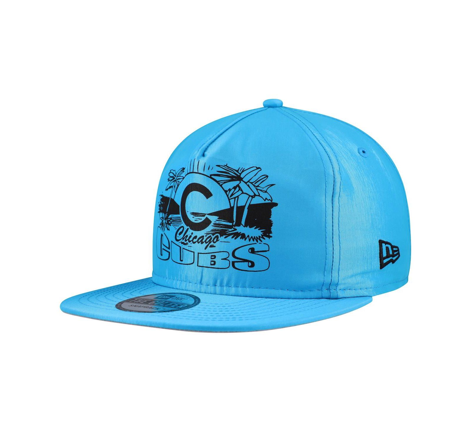 Мужская кепка New Era Blue Chicago Cubs Neon Golfer Snapback