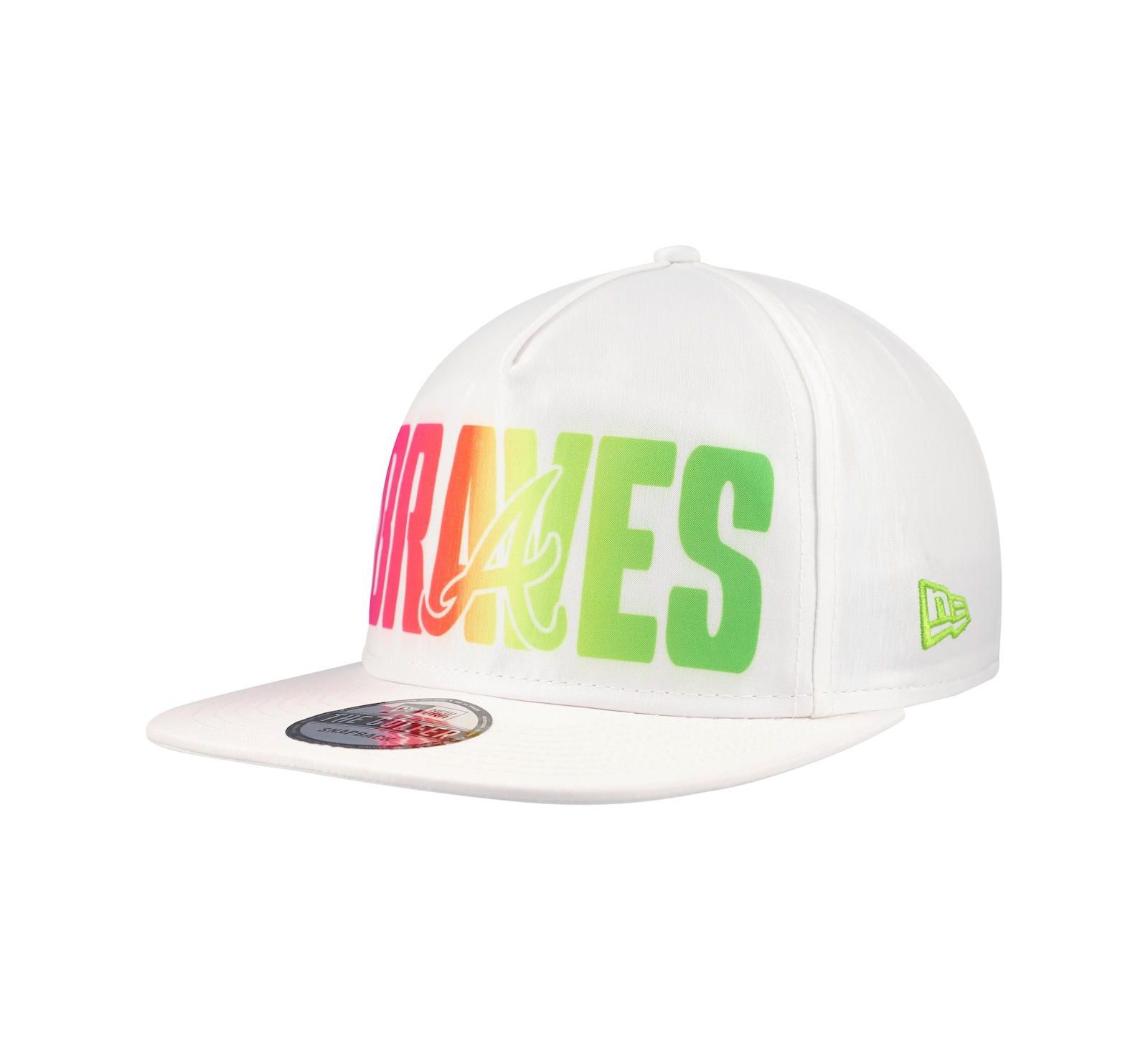 Мужская кепка New Era Atlanta Braves Spring Spectrum Golfer Snapback White