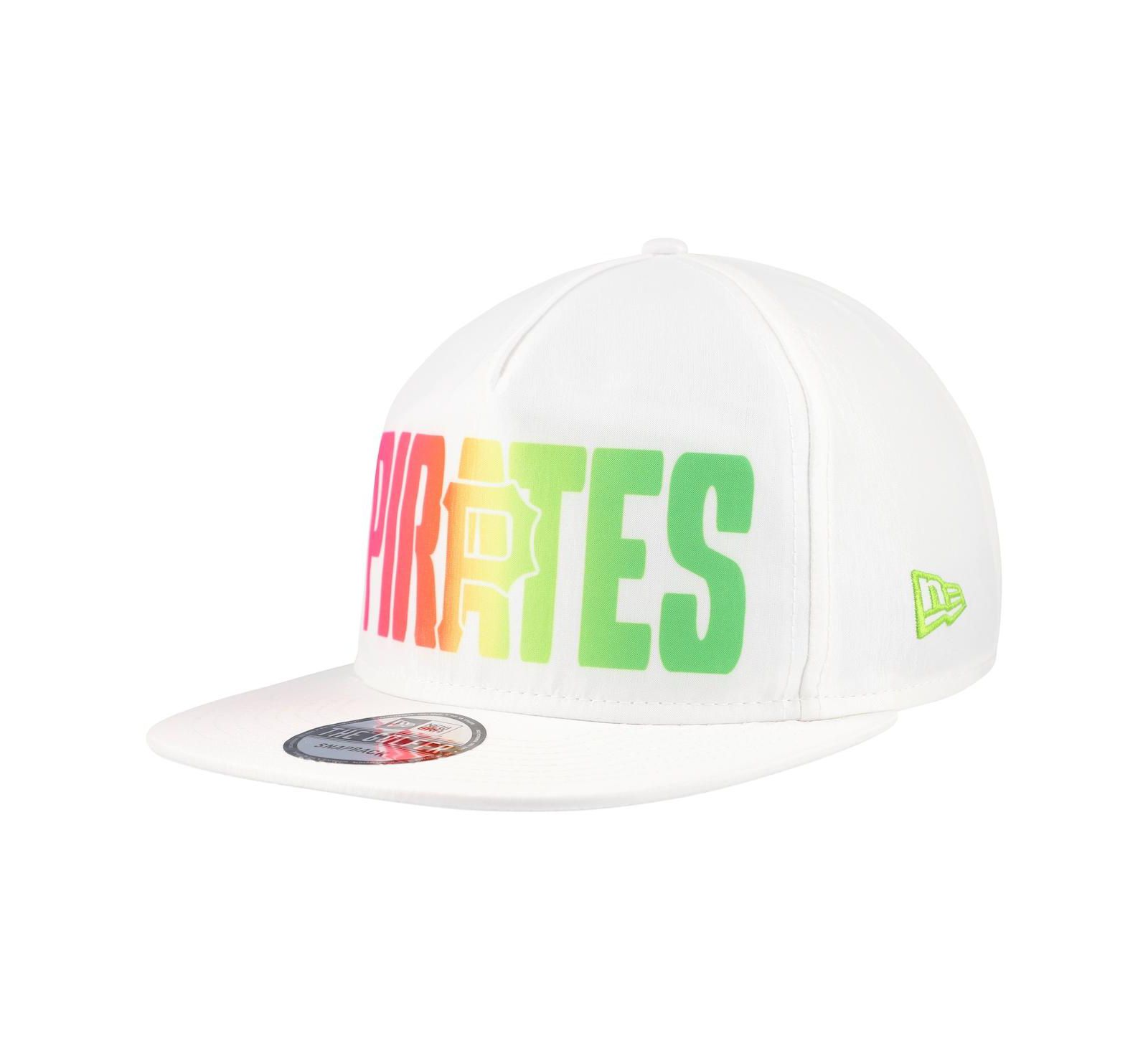 New Era Men's White Pittsburgh Pirates Spring Spectrum Golfer Snapback Hat