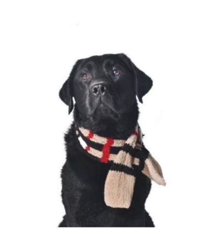 Клетчатый шарф для собак Chilly Dog M TAN PLAID SCARF