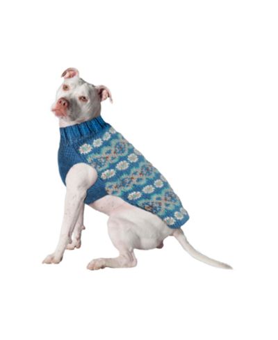 Chilly Dog XXS Teal Alpaca Dog Sweater