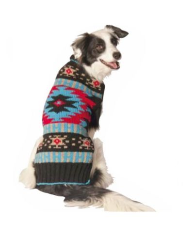 Chilly Dog XXL Black Southwest Dog Sweater