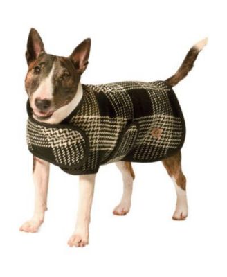 L Black  & White Dog Blanket Coat