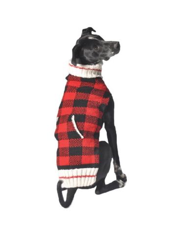 Chilly Dog Buffalo Plaid dog sweater