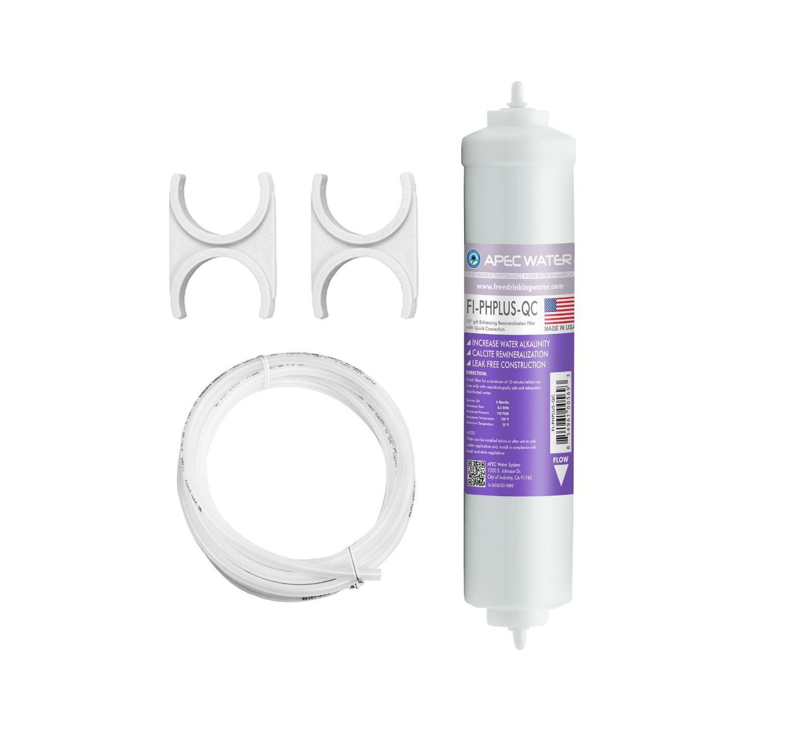 APEC Water Systems Calcite Acidic Water Neutralizer 10" Filter Kit - 1/4" Quick Connect