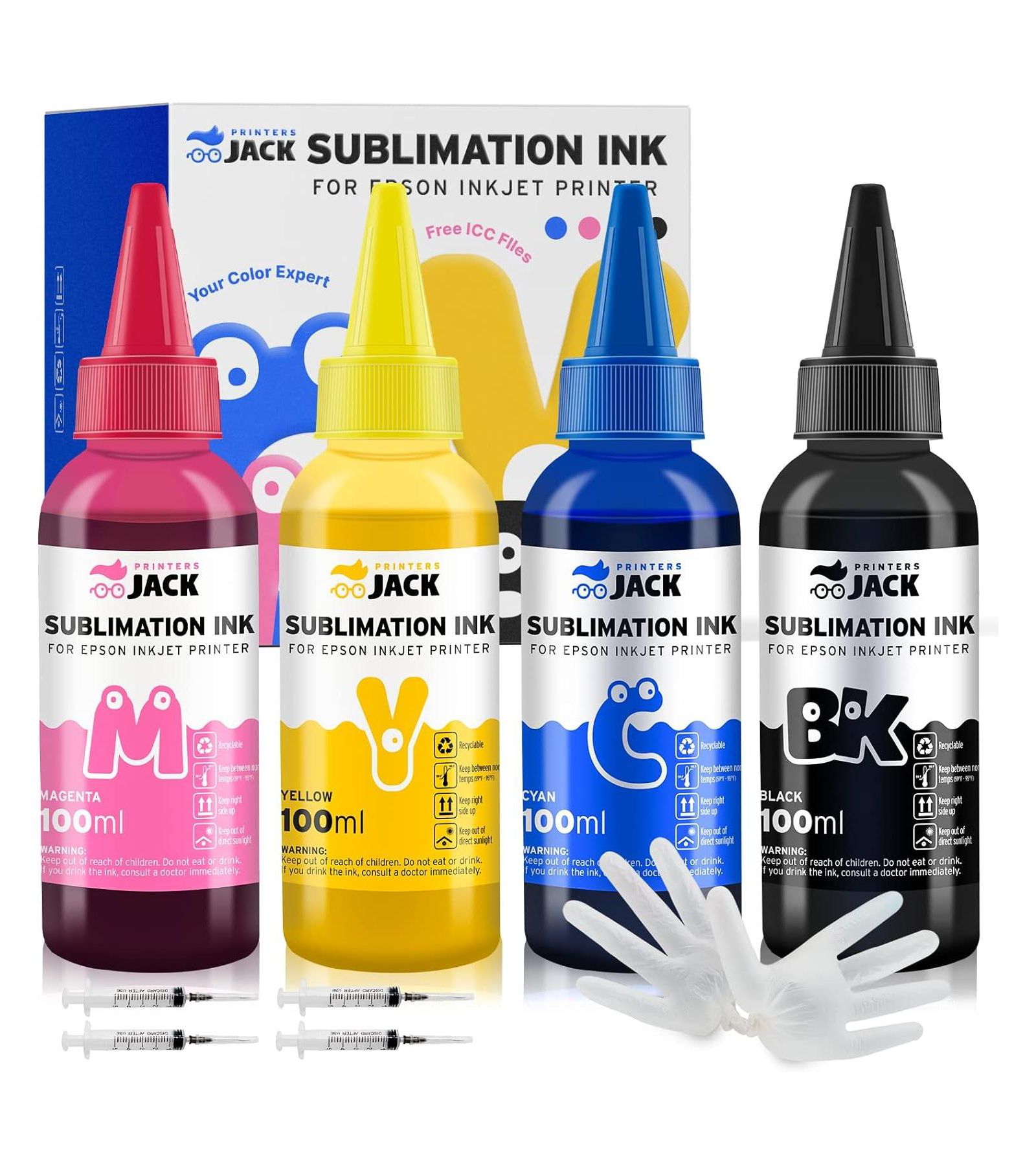 Printers Jack черная сублимационная краска 400ML для принтеров Epson