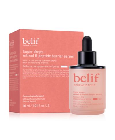 Сыворотка Belif Super Drops Retinol & Peptide Barrier, 1.01 oz.