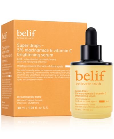 Сыворотка для осветления кожи Belif Super Drops 5% Niacinamide & Vitamin C, 1.01 oz.