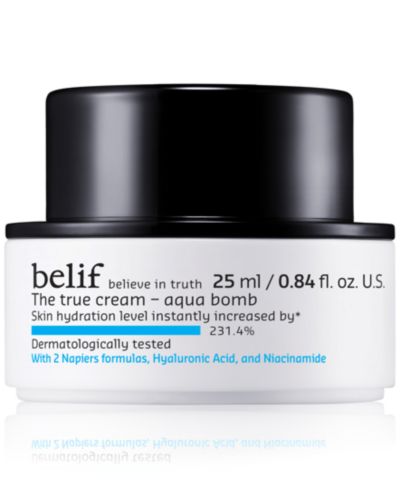 Belif The True Cream Aqua Bomb с гиалуроновой кислотой, ниацинамидом и скваланом - Travel Size