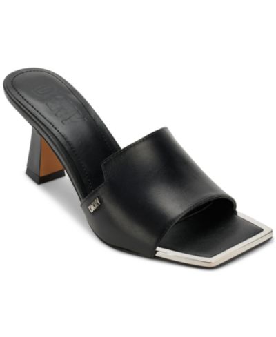 DKNY Women's Kailyn Square Toe Mule Dress Sandals