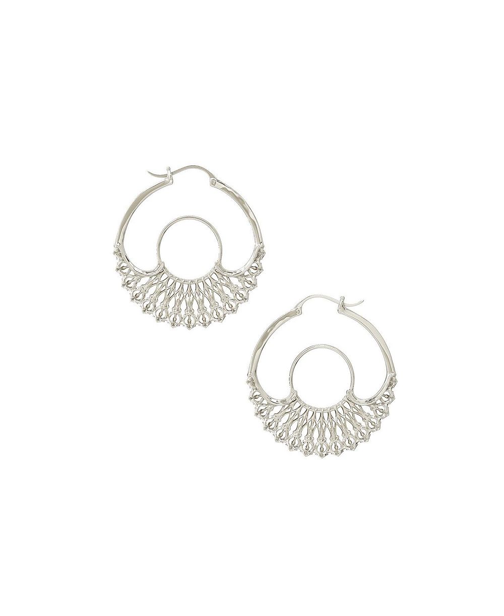 Серебряные серьги-кольца Iris Hoops Small