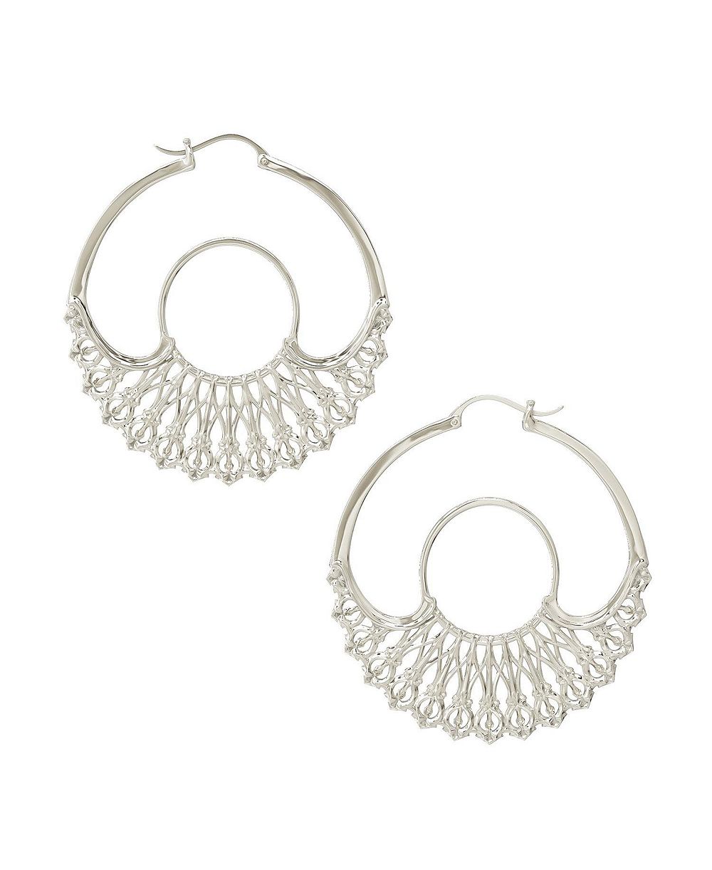 Серьги-кольца Iris Hoops Silver Large