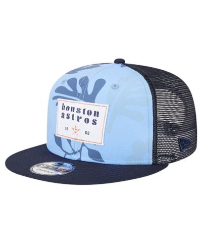 Мужская кепка New Era Navy Houston Astros Bikini Bottom Trucker 9FIFTY Snapback