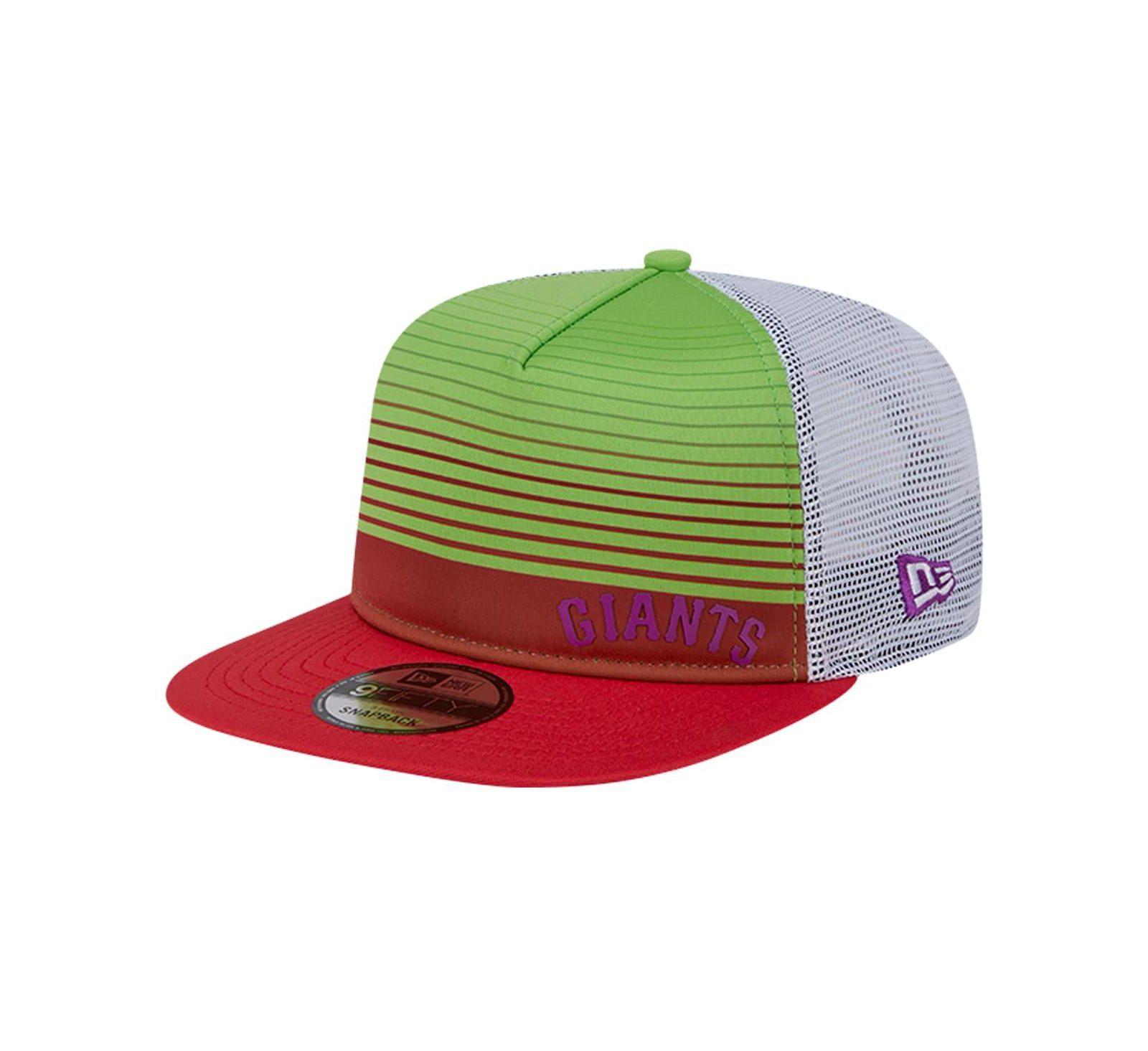 Мужская кепка New Era San Francisco Giants Neon Horizon A-Frame Trucker 9FIFTY Snapback, Red