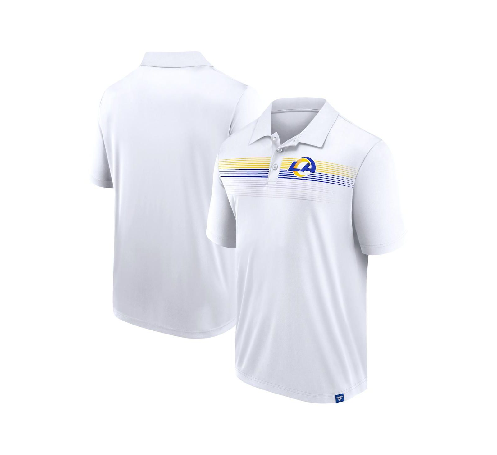 Fanatics Men's White Los Angeles Rams Big & Tall Sublimated Polo