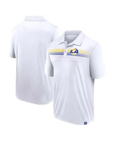 Мужская рубашка-поло Fanatics White Los Angeles Rams Big & Tall Sublimated
