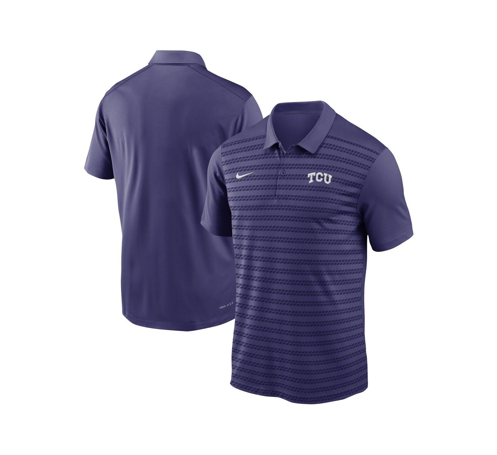 Nike Men's Purple TCU Horned Frogs 2024 Sideline Victory Coaches Performance Polo