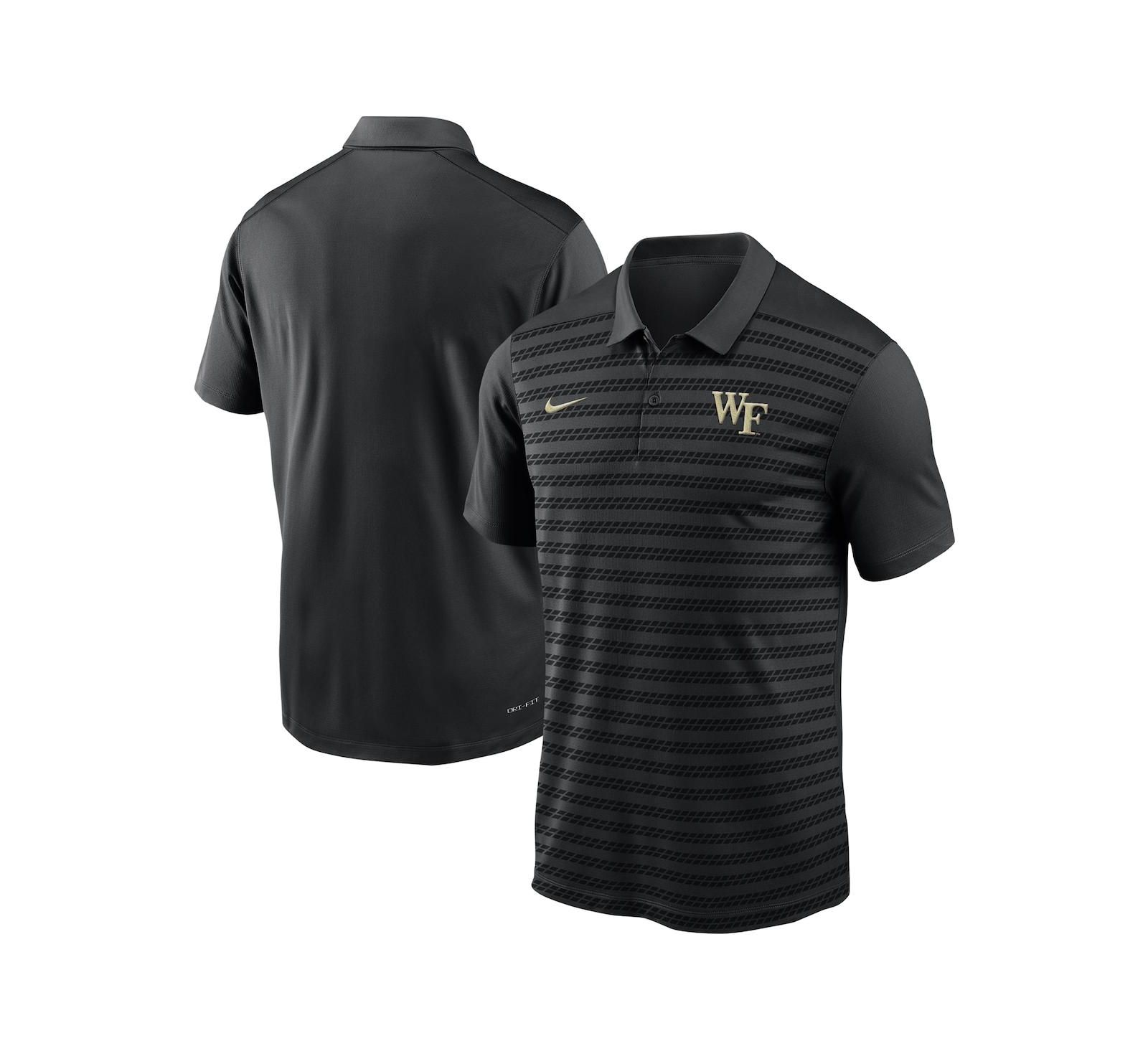 Мужская Polo Nike Black Wake Forest Demon Deacons 2024 Sideline Victory Coaches Performance