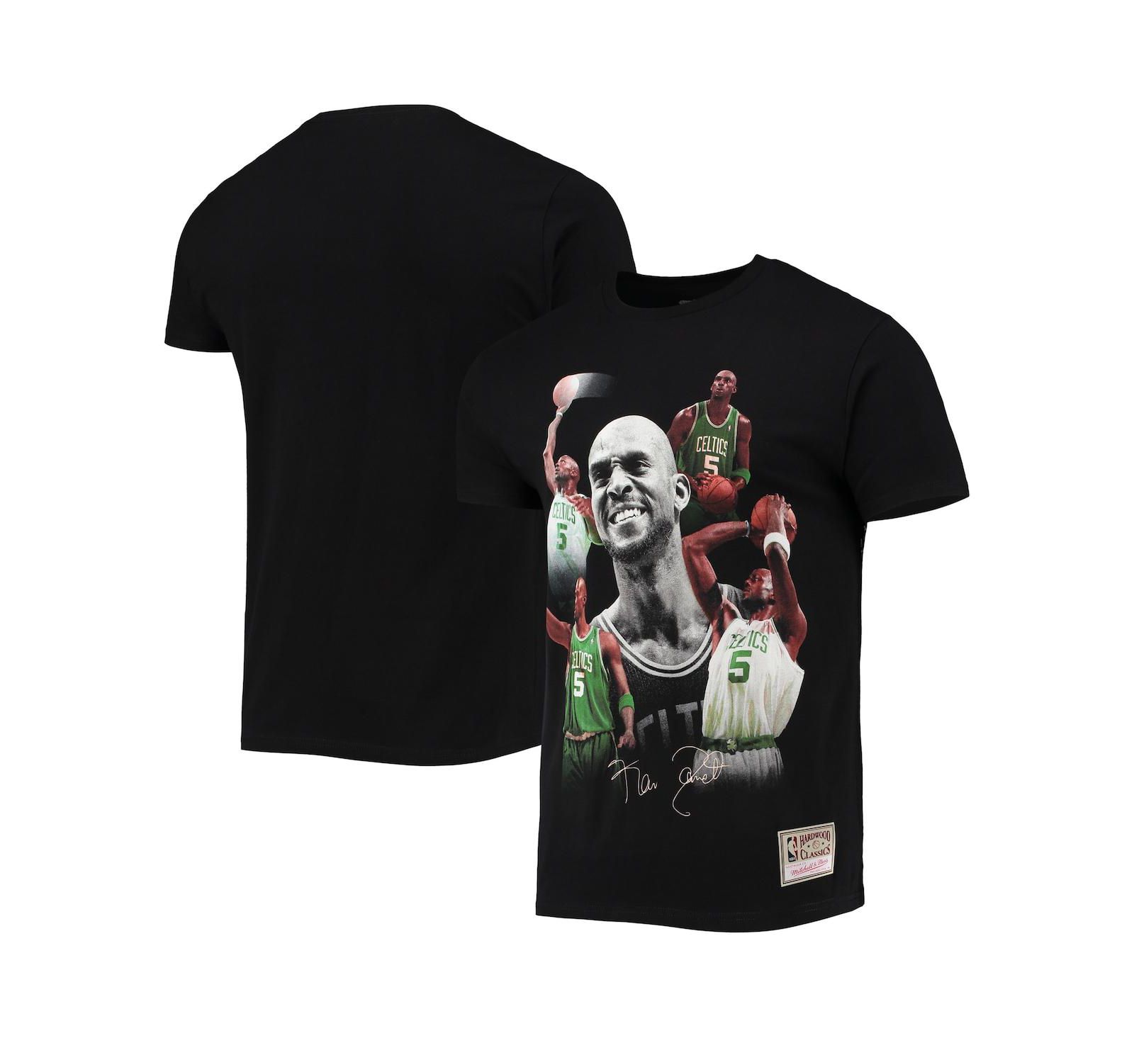 Mitchell & Ness Мужская футболка Kevin Garnett Black Boston Celtics Collage