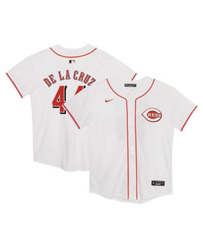 Детская джерси Nike Elly De La Cruz White Cincinnati Reds Home Game