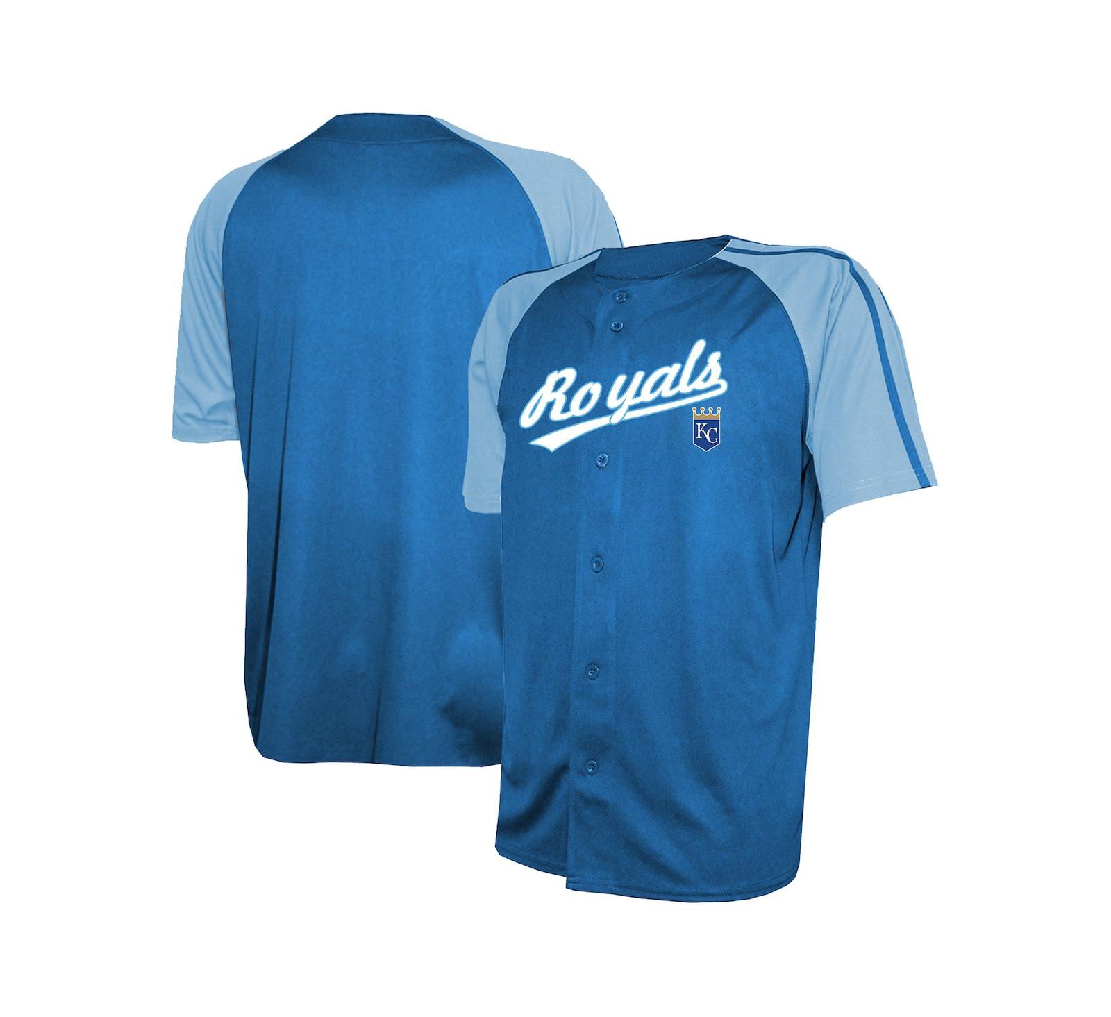 Мужское джерси Stitches Royal Kansas City Royals Team Raglan