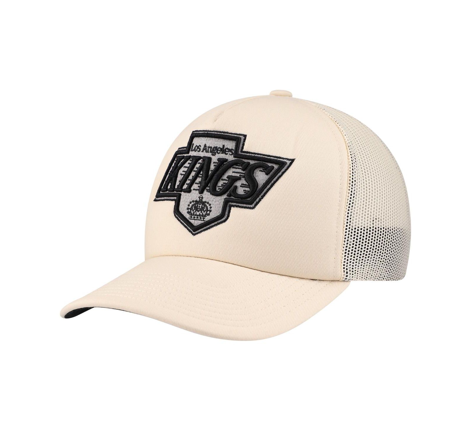 Кепка Mitchell & Ness Men's Cream Los Angeles Kings Foam Front Trucker