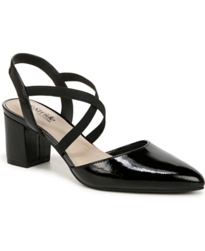 Женские туфли LifeStride April Block Heel Ankle Strap Slingback Pumps