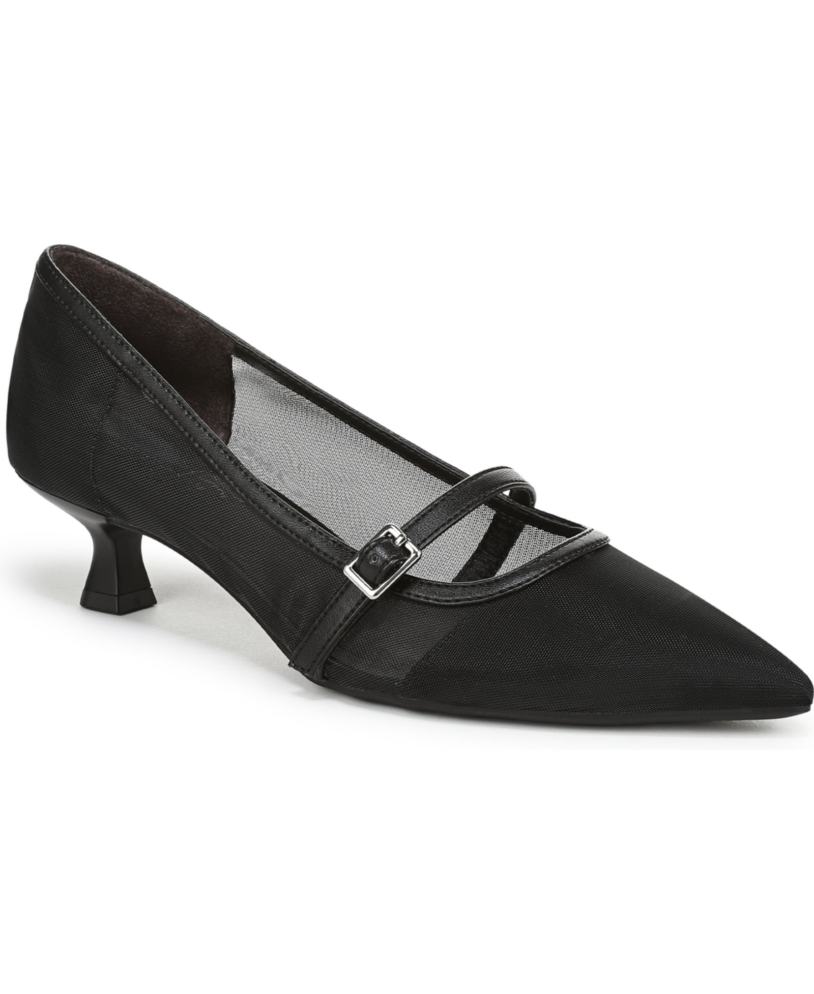 LifeStride Women's Madelyn Mary Jane Pointed Toe Kitten Heel Pumps