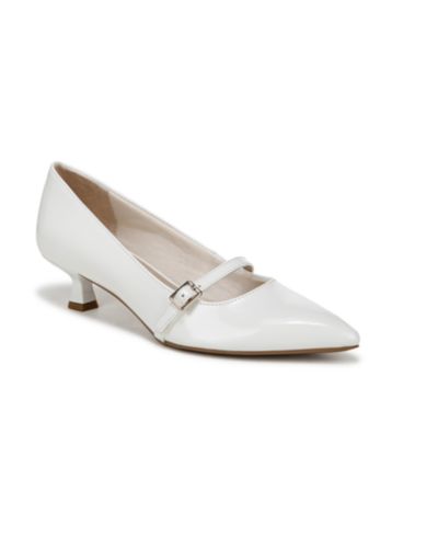 White Faux Patent Leather