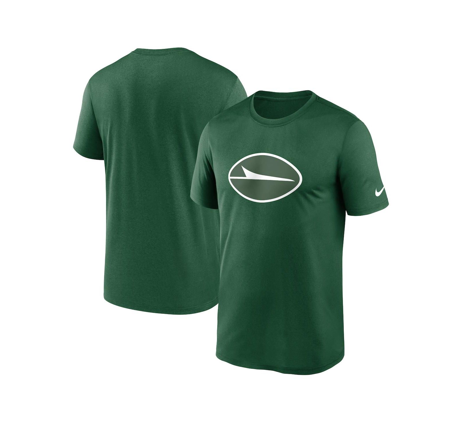 Мужская футболка Nike Green New York Jets Legend Logo Performance