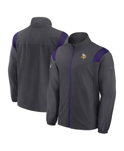 Мужская куртка Nike Anthracite Minnesota Vikings Sideline Woven Logo Full-Zip